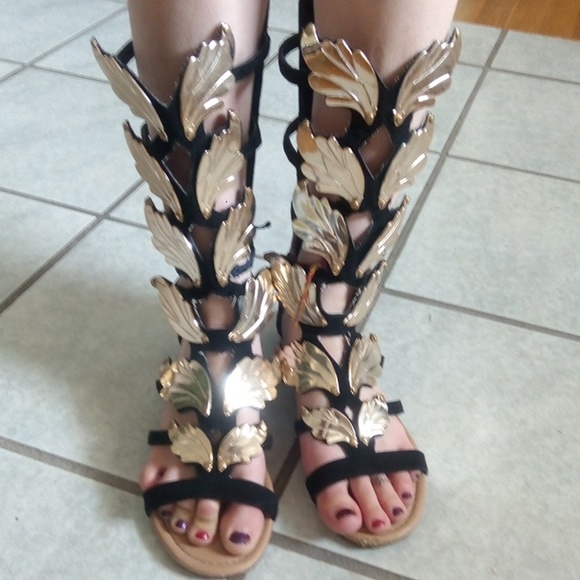 winged gladiator sandals
